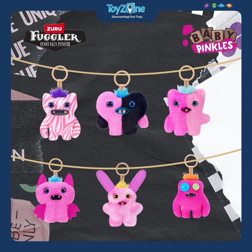 Mô hình móc khoá đồ chơi sưu tầm Fuggler Baby Pinkles Keyrings 3.5 inch ZURU TOYS
