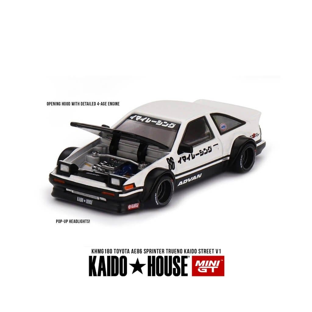 Mô hình xe Toyota AE86 Sprinter Trueno 1:64 KAIDO HOUSE x MiniGT