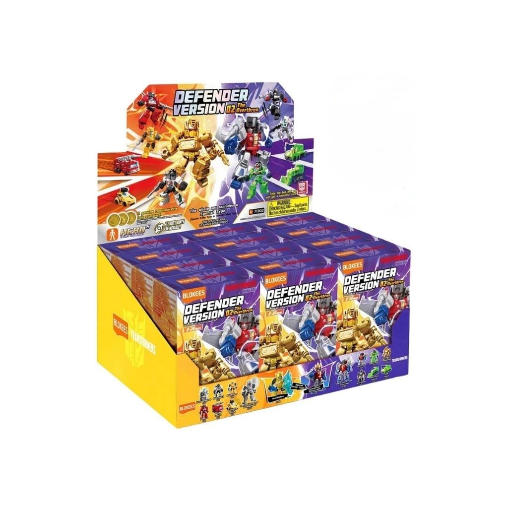 Mô hình đồ chơi lắp ráp Blind box Transformers Defender Version 02 The Overthrow Model Kits BLOKEES