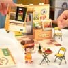 Mô hình lắp ráp nhà nhựa DIY Quầy Ẩm Thực Đêm Rolife Night Out Food Stall DW022 ROBOTIME