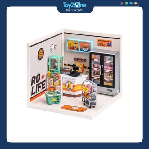 Mô hình lắp ráp nhà nhựa DIY Cửa Hàng Tiện Lợi Rolife Super Creator Energy Supply Store DW002 ROBOTIME