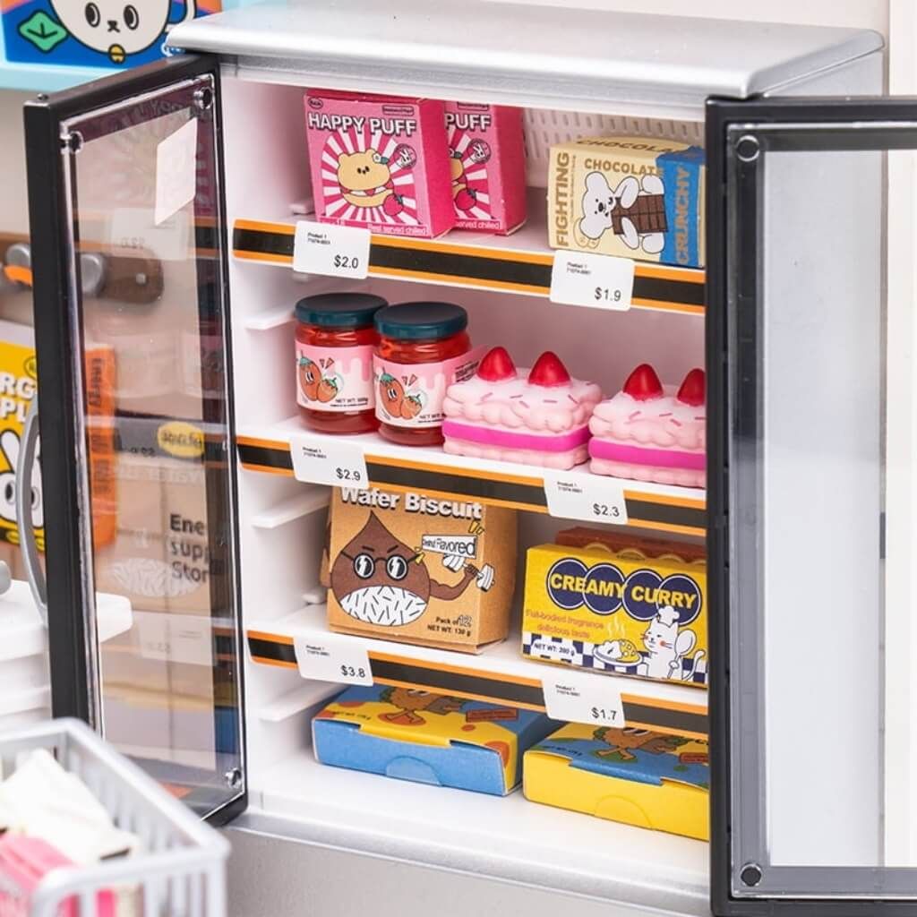 Mô hình lắp ráp nhà nhựa DIY Cửa Hàng Tiện Lợi Rolife Super Creator Energy Supply Store DW002 ROBOTIME