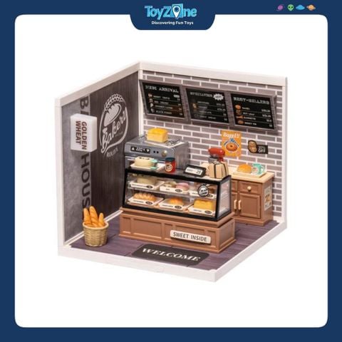 Mô hình lắp ráp nhà nhựa DIY Cửa Hàng Bánh Ngọt Rolife Super Creator Golden Wheat Bakery DW005 ROBOTIME