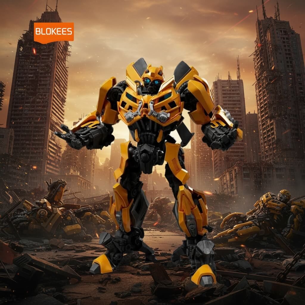 Mô hình đồ chơi lắp ráp Transformers Bumblebee Luminous Eyes And Chest Classic Class 02 BLOKEES