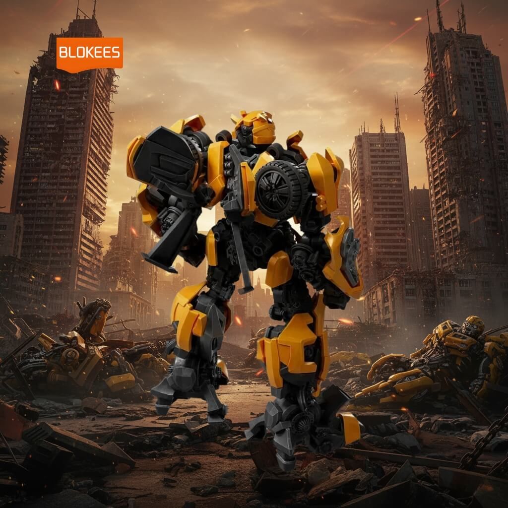 Mô hình đồ chơi lắp ráp Transformers Bumblebee Luminous Eyes And Chest Classic Class 02 BLOKEES