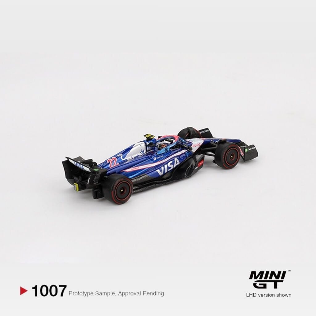 Mô hình xe F1 Visa Cash App RB #22 Yuki Tsunoda 2024 Bahrain GP 1:64 MiniGT