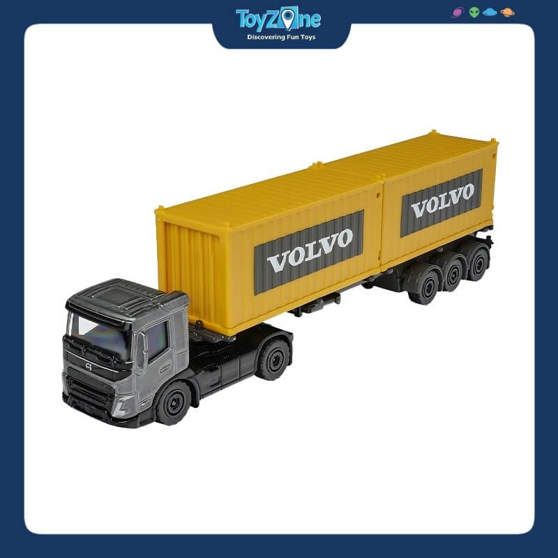 Đồ chơi mô hình xe tải vận chuyển Volvo Construction Transporter MAJORETTE
