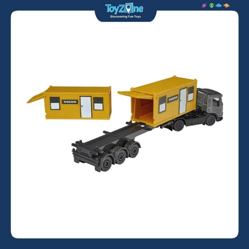 Đồ chơi mô hình xe tải vận chuyển Volvo Construction Transporter MAJORETTE