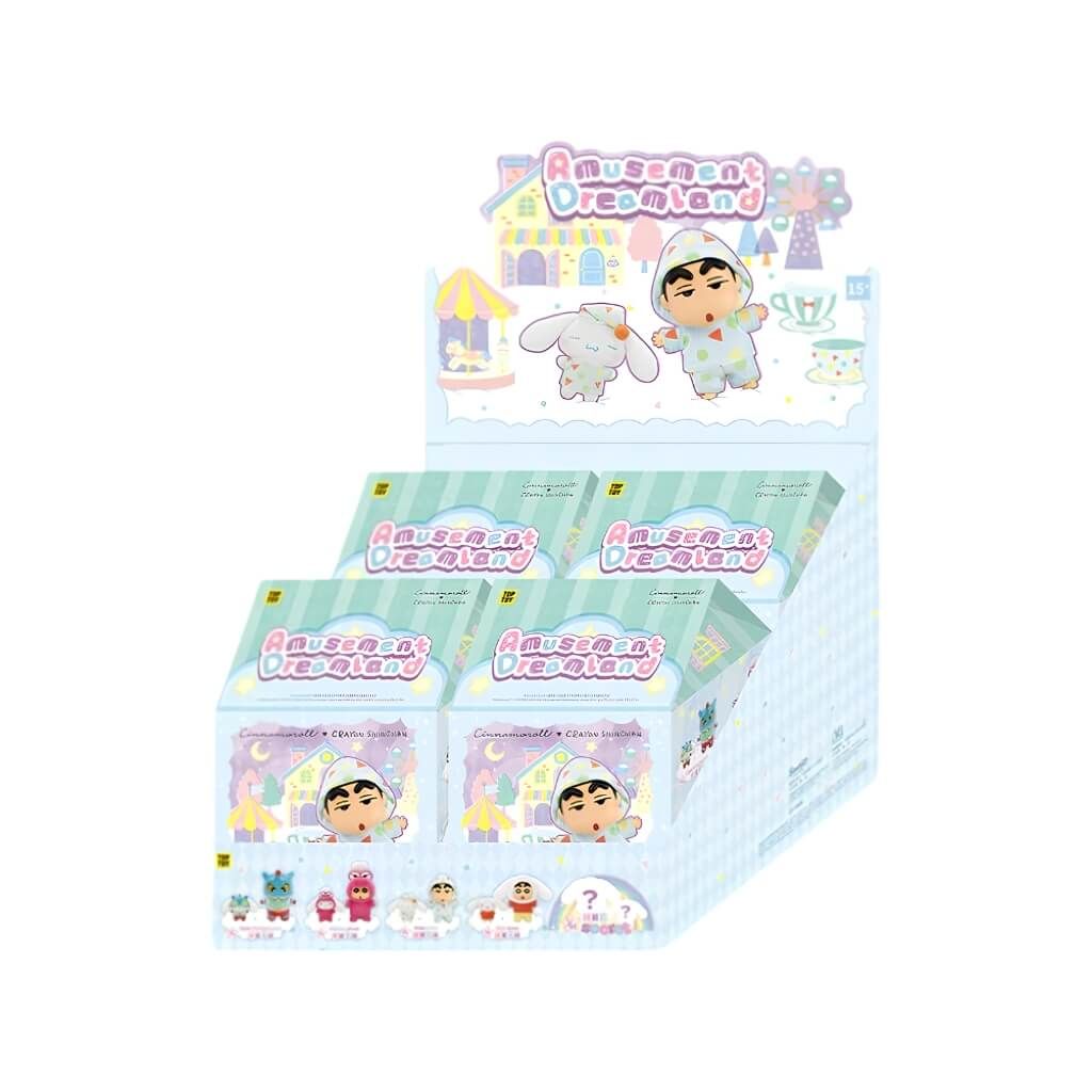 Mô hình Blind box Gấu bông Cinnamoroll X Crayon Shin-chan Amusement Dreamland Series Vinyl Plush TOP TOY