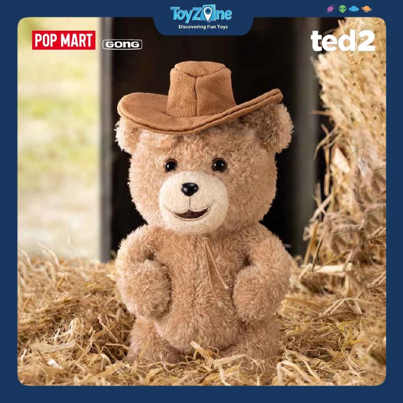 Mô hình Blind box Móc khoá Gấu bông Ted 2 Teddy Bear Action Plush Pendant POP MART