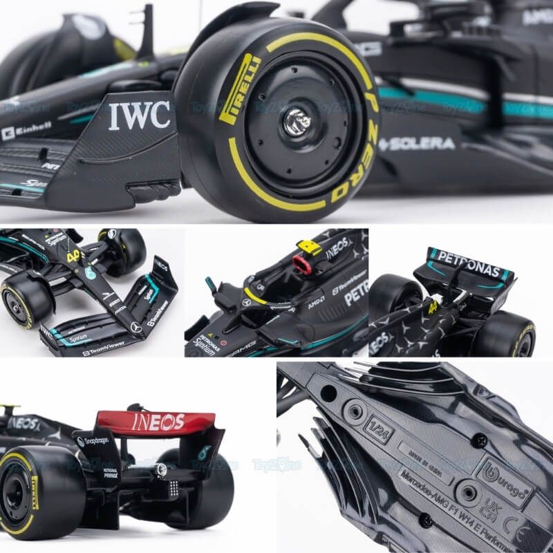 Mô hình xe F1 Mercedes-AMG F1 W14 E Perfomance W/ Driver 1:24 BBURAGO