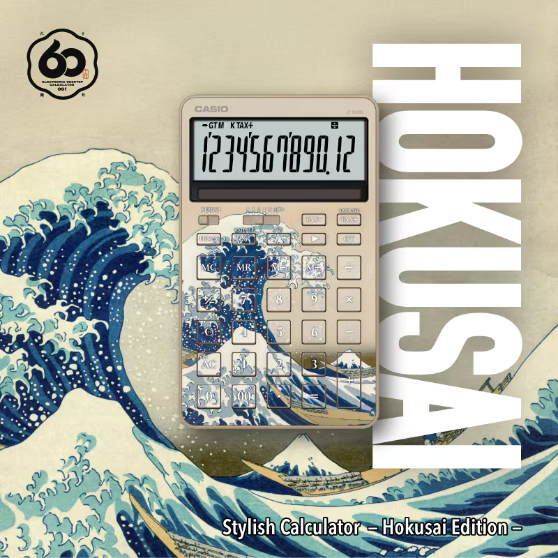 Máy tính Casio JF-M200TJ Bộ sưu tập Hokusai Limited Edition