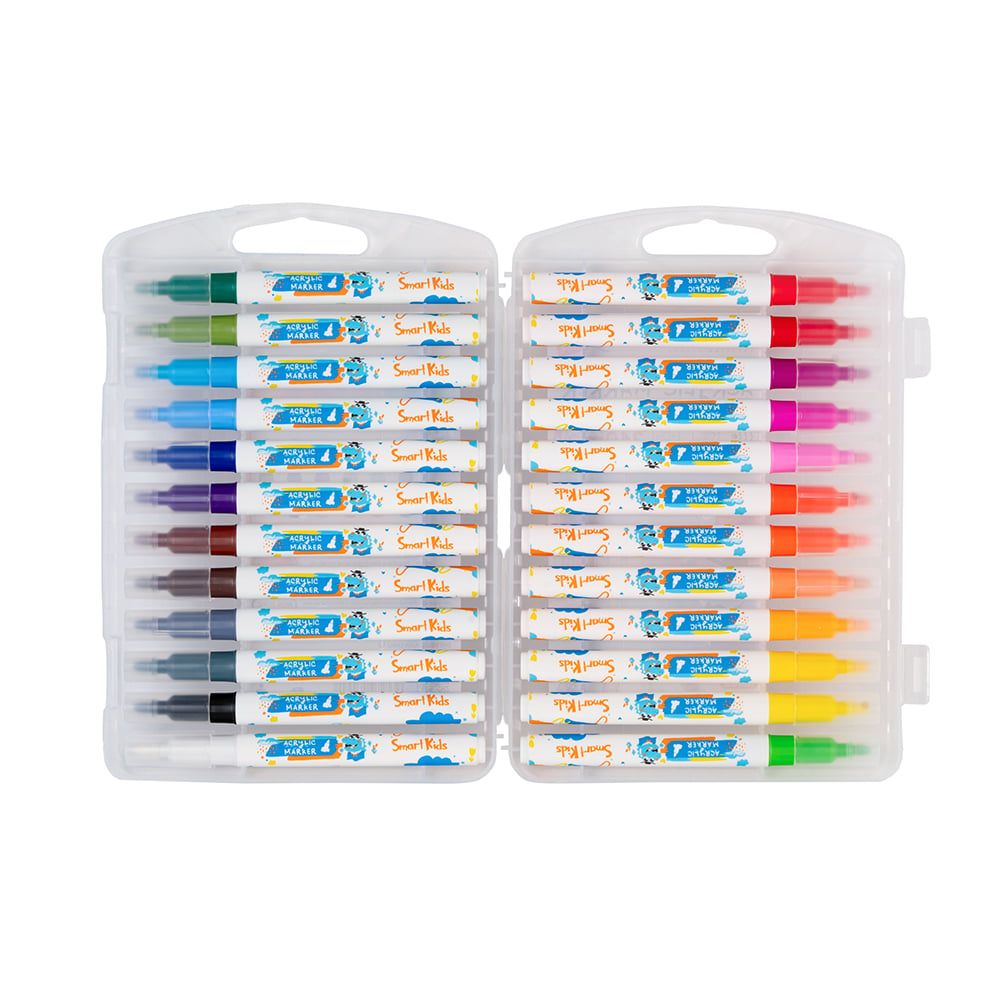 Bút lông Smartkids màu Acrylic 24 màu - AM03