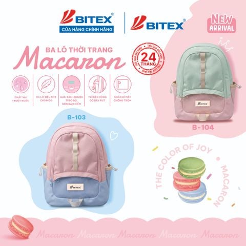 Balo thời trang Macaroon dành cho học sinh