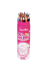 Bút chì màu gira Coco Puff 12/18/24 màu - dạng ống - CP27, CP28, CP29