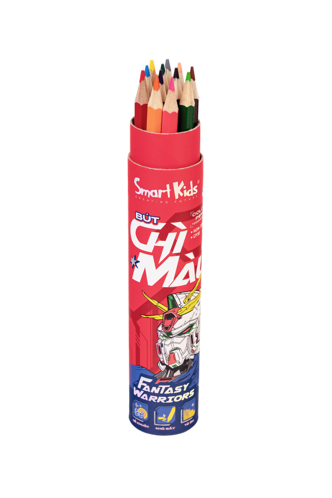 Bút chì màu gira Fantasy Warriors 12/18/24 màu - dạng ống - CP30, CP31, CP32