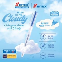 Bút gel Bitex Cloudy G20 ngòi 0.5mm mực xanh