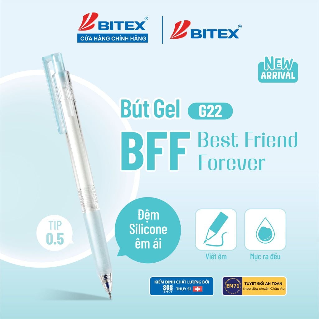 Bút gel Bitex BFF  G22 tip 0.5mm