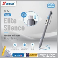 Bút gel Bitex Elite Silence G26 tip 0.5mm