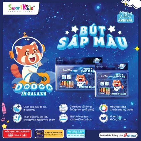 Sáp màu Smartkids Dodoo 12/18  màu CR37/CR38