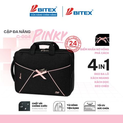 Balo cặp đa năng Pinky C-004 Đen dành cho học sinh