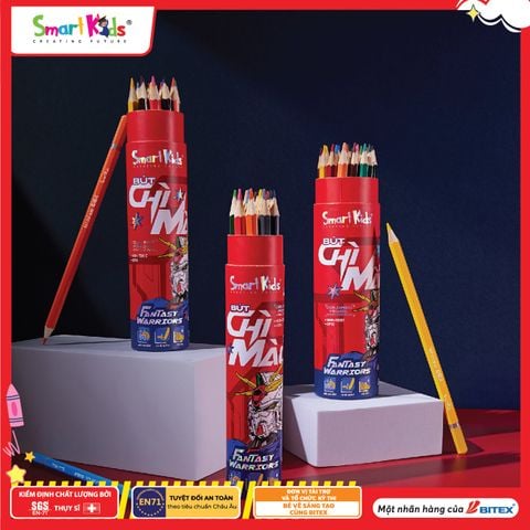 Bút chì màu gira Fantasy Warriors 12/18/24 màu - dạng ống - CP30, CP31, CP32
