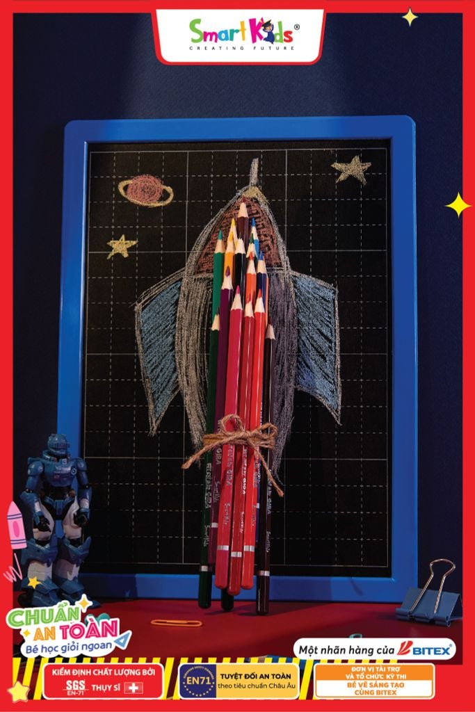 Bút chì màu gira Fantasy Warriors 12/18/24 màu - dạng ống - CP30, CP31, CP32