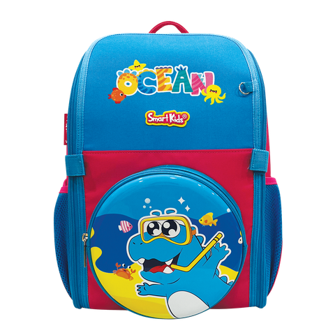 Balo chống gù Dino Discovery-Space B-028 Đỏ-Xanh đen