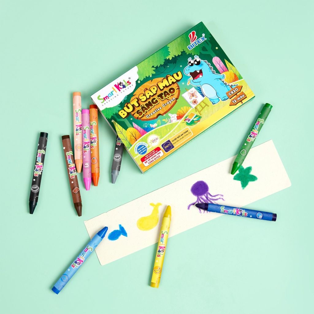 Bút sáp màu Smartkids CR20 12 màu