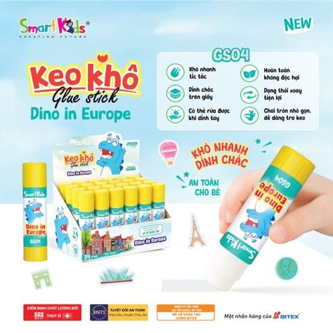 [Smartkdis]Keo khô Smartkids Dino In Europe GS04