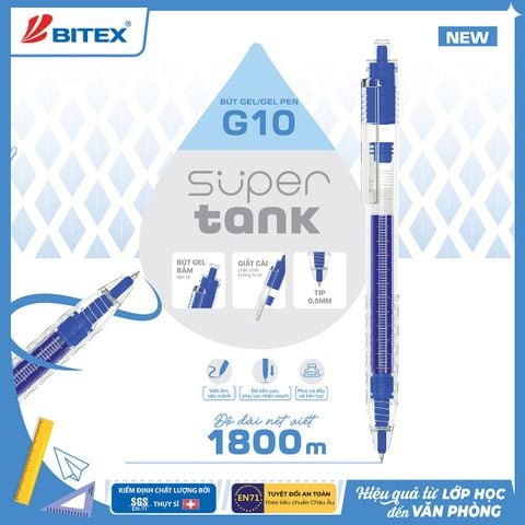 Bút gel Super Tank G10 (0.5mm)