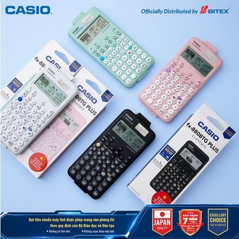 Máy tính Casio fx-880BTG PLUS - JAPAN QUALITY - Mới Nhất