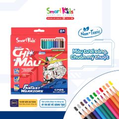 Bút chì màu Woodfree Fantasy Warriors - 12 màu / 24 màu - CP25 / CP26