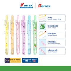 Combo 3/6 cây Bút dạ quang bấm FRUITTY CLICK HL06 - Màu Ngẫu Nhiên