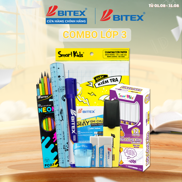 Bộ dụng cụ học tập Lớp 3