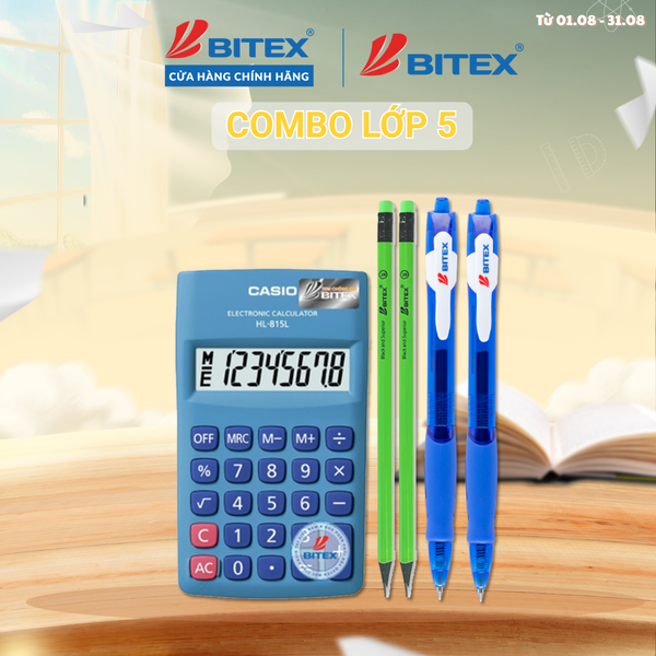 Bộ dụng cụ học tập Lớp 5