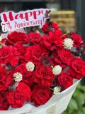 Bó hoa hồng đỏ cao cấp – anniversary sang trọng G14