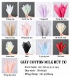 Set 40 Tờ Giấy Gói Hoa Cotton Milk Dạng Rút 45 × 58cm