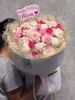 Bó hoa sinh nhật mẹ tone hồng pastel mix cúc & hồng G19