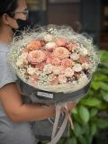 Bó hoa hồng Capuccino mix tone nude – sang trọng & tinh tế G10