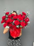 Hộp hoa hồng Ohara đỏ – phiên bản cao cấp G65