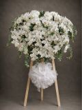 Kệ hoa chia buồn lan hồ điệp trắng cao cấp | White Phalaenopsis Sympathy Stand