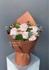 Bó hoa Ohara hồng pastel – hồng Ohara cao cấp mix cúc tana & lá bạc G42