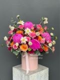 Hộp hoa rực rỡ – pink garden mix G66