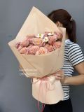 Bó hoa hồng cappuccino Hàn Quốc | Cappuccino Rose Bouquet G109