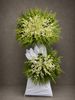 Kệ hoa chia buồn lan trắng 2 tầng | Pure White Orchid Sympathy Stand