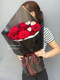 Bó hồng đỏ Ecuador tone đen | Red Ecuador Rose Bouquet G110