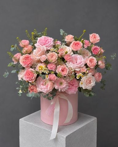 Hộp Hoa Hồng Pastel | Sweet Pink Garden G169