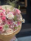 Bó hoa hồng pastel mix cúc tana – tone hồng ngọt ngào G12