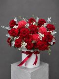 Hộp hoa đỏ sang trọng | Red Elegance G144